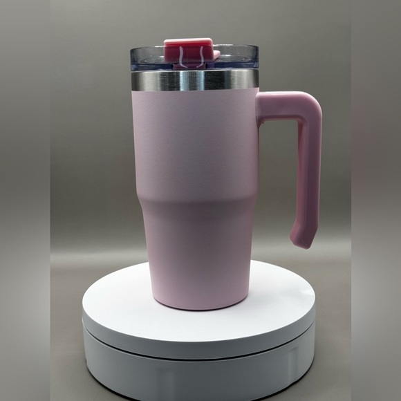 CUSTOM ENGRAVED/PERSONALIZED 20 oz Grippy Tumbler BABY PINK - Picture 3 of 7